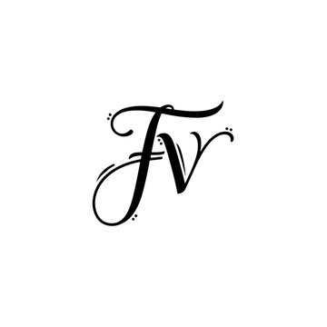 Luxury FV Letter Logo for Premium Business Identity Projects