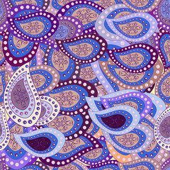 seamless pattern with paisley