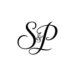 Fototapeta premium Clean SP Typography Logo for Professional Brand Identity Design