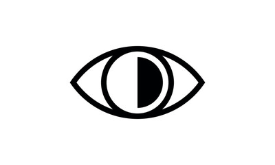 a graphic image with a cataract theme, with a white background. Vector graphic base.
