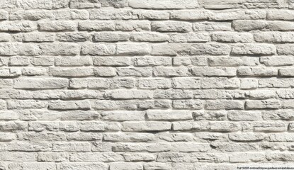 Obraz premium A close-up view of a light gray brick wall