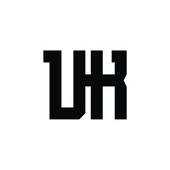UK monogram logo design letter text name symbol monochrome logotype alphabet character simple logo