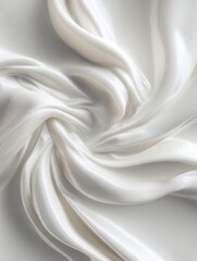 Obraz premium cosmetic product background white lotion cream texture