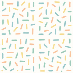 Fototapeta premium Colorful Pastel Sprinkles Seamless Pattern.