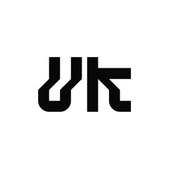 UK monogram logo design letter text name symbol monochrome logotype alphabet character simple logo