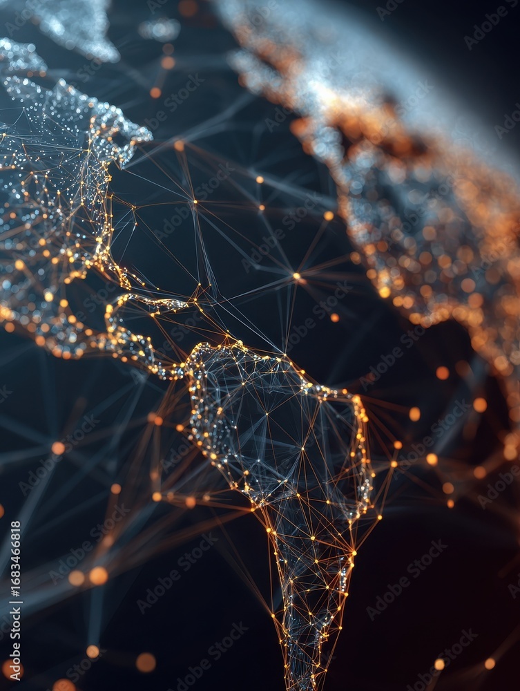 Poster global networks background