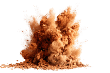 Powerful earth explosion