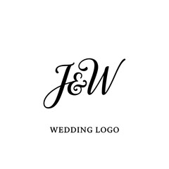 Modern JW Typography Logo for Professional Business Branding