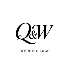 Modern QW Typography Logo for Professional Business Branding