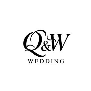 Luxury QW Letter Logo for Premium Business and Brand Identity