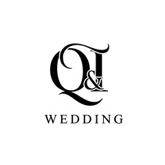 Custom QI Signature Monogram Logo for Personal Brand Identity