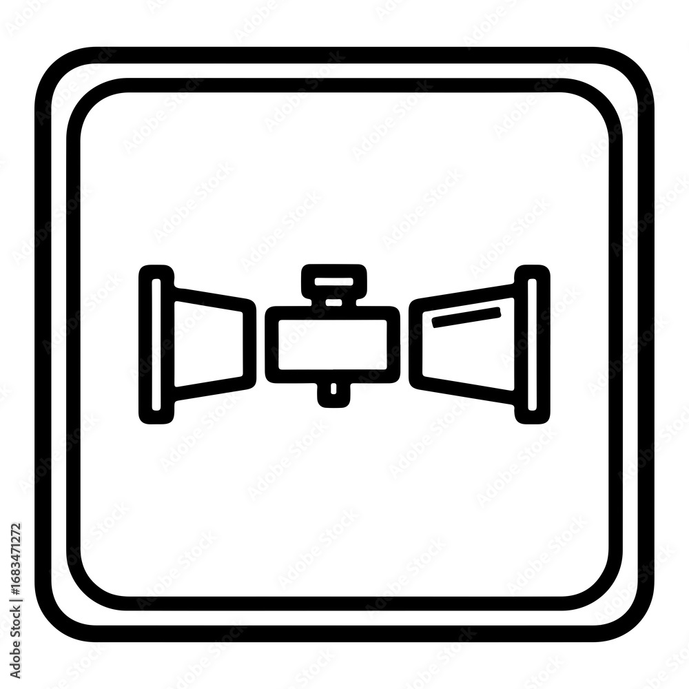 Aufkleber modern vector illustration of a belt buckle icon for graphic design and web use scalable eps