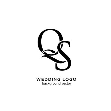 Creative QS Lettermark Logo with Unique Typography and Modern Style