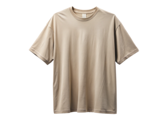 Oversized graphic tee isolated on white background