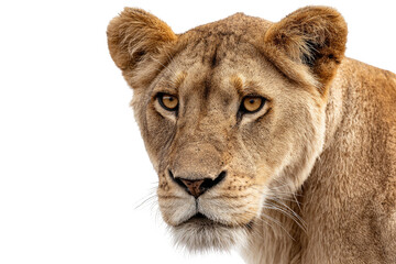 Obraz premium Close-up of a lioness's head
