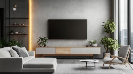 Transforming your tv room contemporary design with light gray walls and modern aesthetics