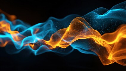 Fototapeta premium Abstract flowing energy streams