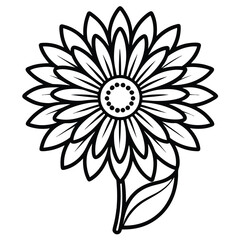 aster flower outline icon