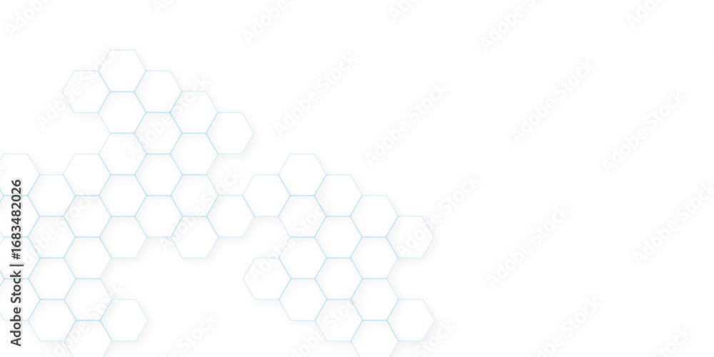 Poster abstract white hexagon concept background. seamless pattern with hexagon. hexagonal white hexagons h