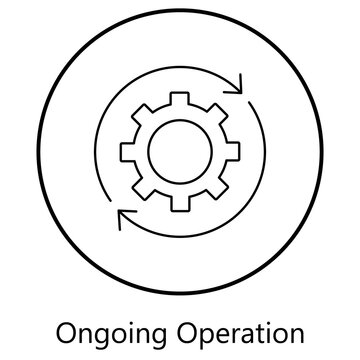 System Ongoing Operation Icon, Monitoring Ongoing Operation Icon, Performance Ongoing Operation Icon, Maintenance Ongoing Operation Icon, Productivity Ongoing Operation Icon, Workflow Ongoing Operatio