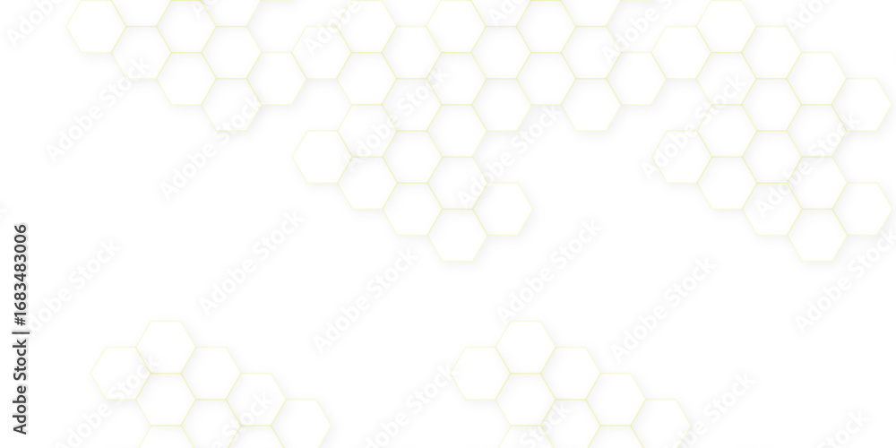 Poster abstract white hexagon concept background. seamless pattern with hexagon. hexagonal white hexagons h