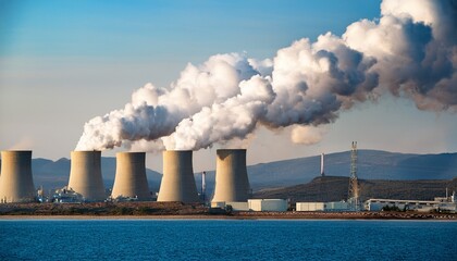 coal power plant releasing pollution into atmosphere