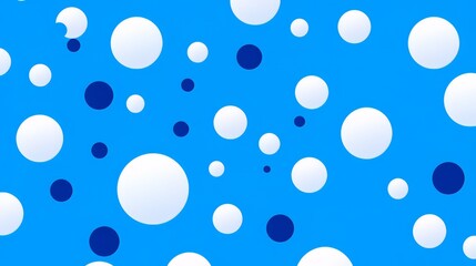 Blue background with white and blue dots. The blue background is the color of the sky
