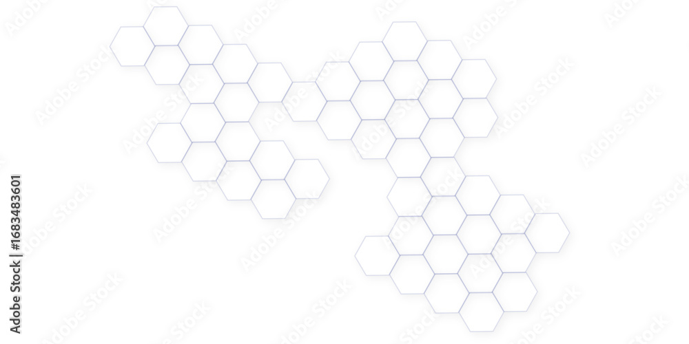 Poster abstract white hexagon concept background. seamless pattern with hexagon. hexagonal white hexagons h