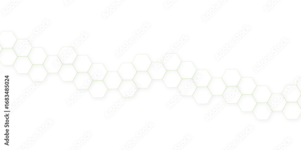 Aufkleber abstract white hexagon concept background. seamless pattern with hexagon. hexagonal white hexagons h