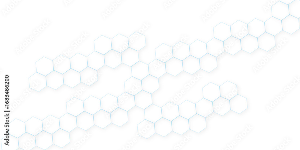 Poster abstract white hexagon concept background. seamless pattern with hexagon. hexagonal white hexagons h