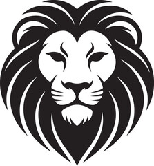 Lion head logo icon, lion face vector Illustration, on a isolated background