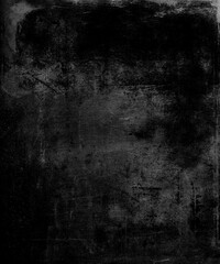 Obraz premium Black grunge scratched background, damaged wall, scary horror texture