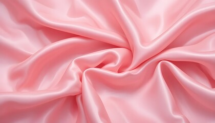 Obraz premium bubblegum pink, baby pink, peach silk satin Beautiful fabric background