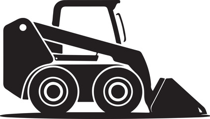 Mini earth mover glyph icon