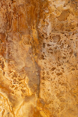 Textura efeito do tempo realizado por água  ferruginosa 
