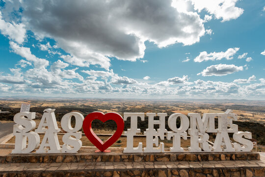 S&atilde;o Thom&eacute; das Letras, Minas Gerais, Brasil: Letreiro "eu amo  s&atilde;o thome das letras"