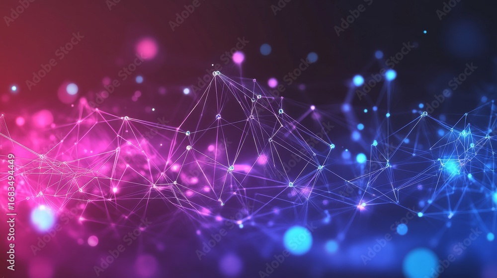 Aufkleber streaming action in futuristic cyberspace background digital environment with neon visuals