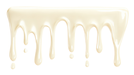 Creamy dripping substance