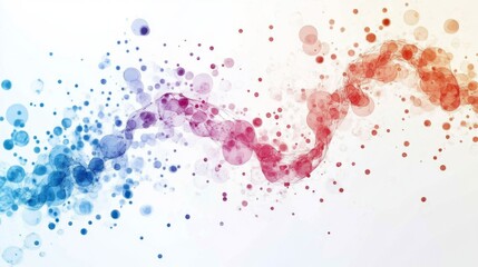 Fototapeta premium Exploring colorful protein sequences a futuristic design in molecular biology digital art environment vibrant viewpoint