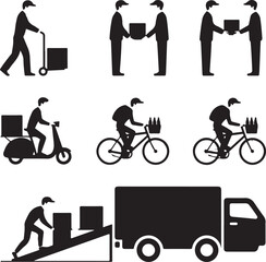 Pizza Delivery Man Postman Milkman Paperboy Courier Services