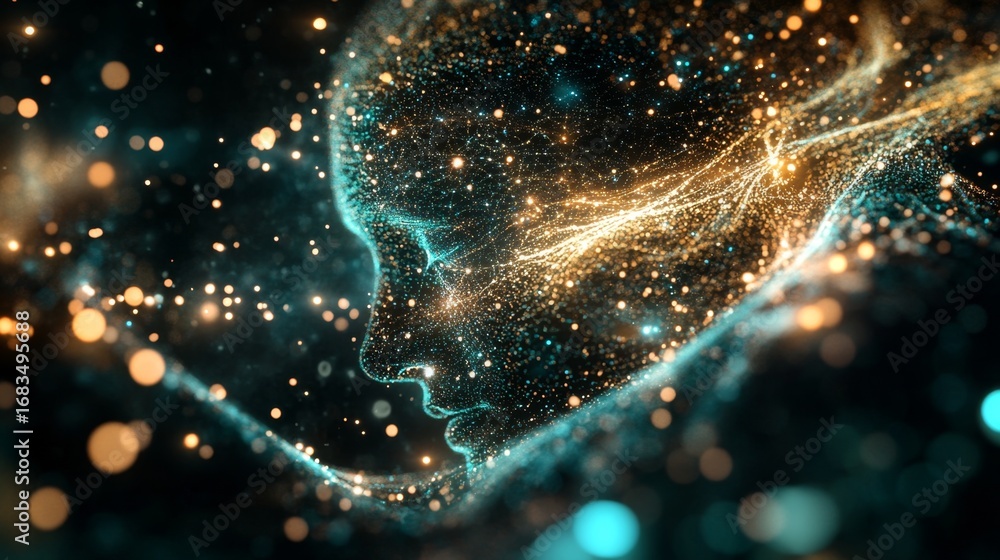 Poster visualizing futuristic machine learning algorithms in a digital environment a comprehensive overview