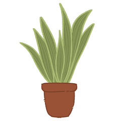 Plant In A Pot Illustration