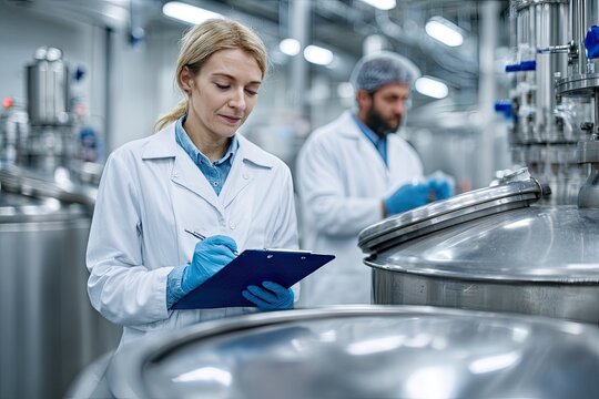 Scientists in Clean Room Environment Conducting Research and Manufacturing.