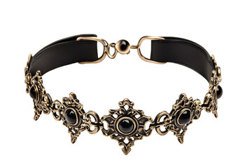 Elegant choker jewelry isolated on transparent background