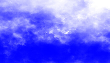 Blue smoke cloud fog dust isolated on transparent background. Colorful smoke smog misty fog steam explosion special effect. Smoke texture for Compositing, covering, overlay, design elements, PNG 