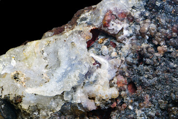 Cristobalite with limonite