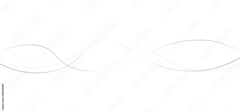 Poster a smooth, elegant design featuring overlapping teal lines creating a wave-like pattern against a cle