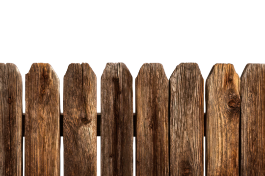 Aged wooden fence