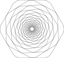 black and white abstract spiral