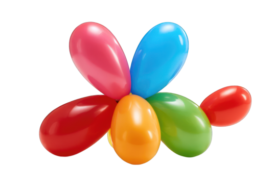 Colorful balloon bouquet